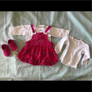 Fun Dress + Tops + Shoes Set